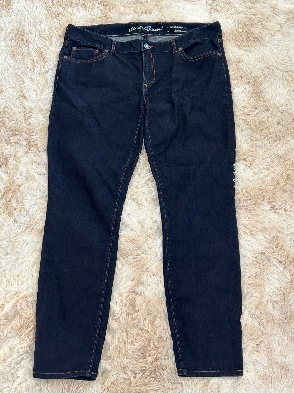 Eddie Bauer Slim Straight Dark Indigo Jeans